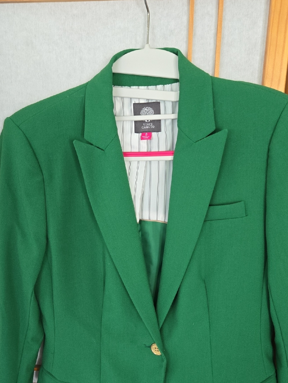 Vince Camuto Emerald Green Women's Tailored Blazer Size 0